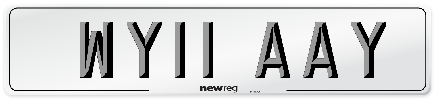 WY11 AAY Number Plate from New Reg